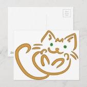 Carte Postale Joueur Kitty (Devant / Derrière)