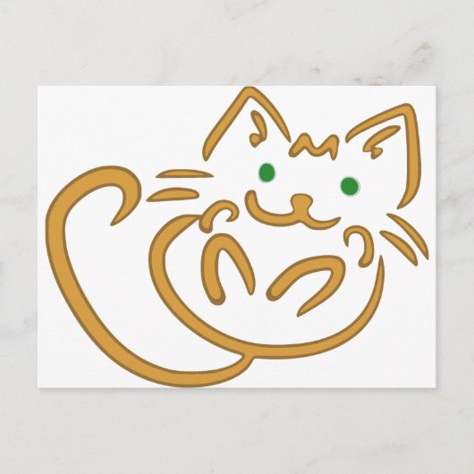 Carte Postale Joueur Kitty (Devant)