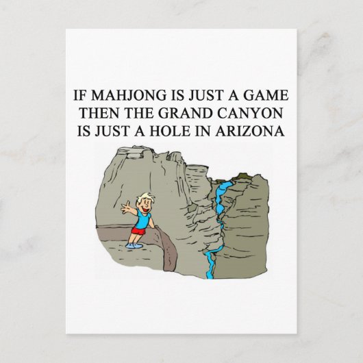 Carte Postale Joueur MAHJONG (Devant)