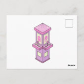 Carte Postale Joueur rose Arcade Machine de danse (Dos)
