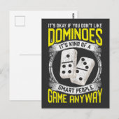 Carte Postale Joueur Smart Domino Player (Devant / Derrière)