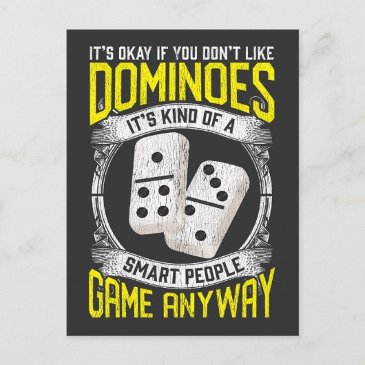 Carte Postale Joueur Smart Domino Player (Devant)