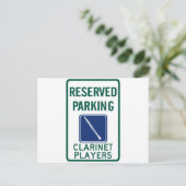 Carte Postale Joueurs Clarinet Parking (Debout devant)