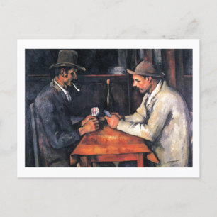 Carte postale Joueurs de cartes Paul Cezanne Peint