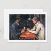 Carte postale Joueurs de cartes Paul Cezanne Peint (Devant / Derrière)