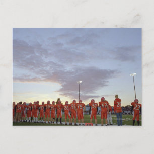 Carte Postale Joueurs de football américains, y compris des adol