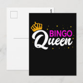 Carte Postale Joueuse de Bingo Grand-mère Femme Bingo Jeux d'arg (Devant / Derrière)