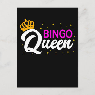 Carte Postale Joueuse de Bingo Grand-mère Femme Bingo Jeux d'arg