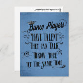 Carte Postale Joueuses de Bunco Ont du Talent avec Couronne (Devant / Derrière)