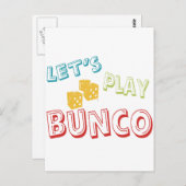 Carte Postale jouons à bunco (Devant / Derrière)