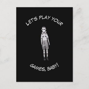 Carte Postale Jouons à tes jeux, bébé !