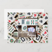 Carte Postale Jouons au Mahjong (Devant / Derrière)