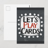 Carte postale Jouons aux Cartes (Devant / Derrière)