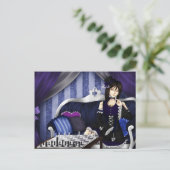 Carte Postale Jouons aux échecs (Debout devant)