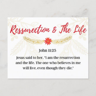 Carte Postale Jour 15. Noms De Jésus Résurrection & La Vie Po