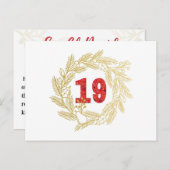 Carte Postale Jour 19. Noms De Jésus | Fils De David Advent (Devant / Derrière)