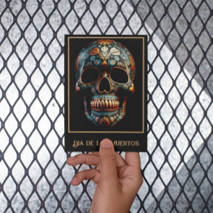 Carte Postale Jour 3D du crâne mort, personnalisé