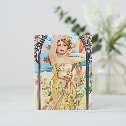 Carte Postale Jour, Alphonse Mucha (Debout devant)