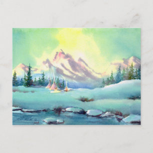 Carte Postale JOUR BRILLANT D'HIVER par SHARON SHARPE