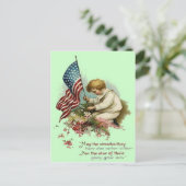 Carte Postale Jour commémoratif de la garde d'enfants du drapeau (Debout devant)