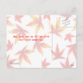 Carte postale Jour d'Action de grâce (Dos)