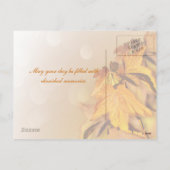 Carte postale Jour d'Action de grâce (Dos)