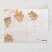 Carte Postale Jour d'Action de grâce de l'amour et de la gratitu (Dos)