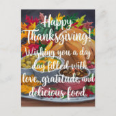 Carte Postale Jour d'Action de grâce de l'amour et de la gratitu (Devant)