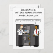 Carte Postale Jour d'appréciation de l'administrateur système - (Devant / Derrière)