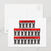 Carte Postale Jour d'appréciation des chats noirs 17 août (Devant / Derrière)