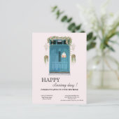 Carte Postale Jour de clôture Agent immobilier de nouvelle maiso (Debout devant)