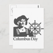 Carte Postale Jour de Columbus (Devant / Derrière)