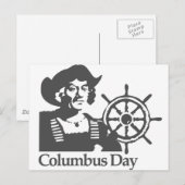 Carte Postale Jour de Columbus (Devant / Derrière)