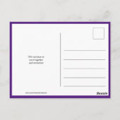 Carte Postale Jour de commémoration de l'Holocauste (Dos)