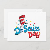 Carte Postale Jour de Dr. Seuss | Confettis (Devant / Derrière)