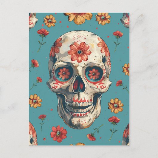 Carte Postale Jour de la conception thématique mort (Devant)