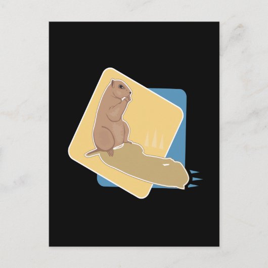 Carte Postale Jour de la marmotte (Devant)