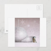 Carte Postale Jour de la marmotte - Chillin' à l'igloo (Devant / Derrière)