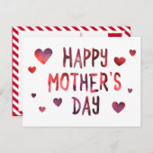 Carte Postale jour de la mère heureuse bokeh (Devant / Derrière)