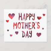 Carte Postale jour de la mère heureuse bokeh (Devant)