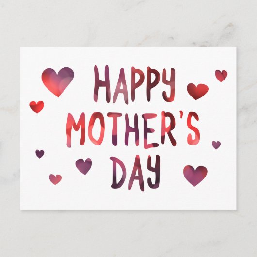 Carte Postale jour de la mère heureuse bokeh (Devant)