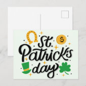 Carte postale Jour de la Saint Patrick (Devant / Derrière)