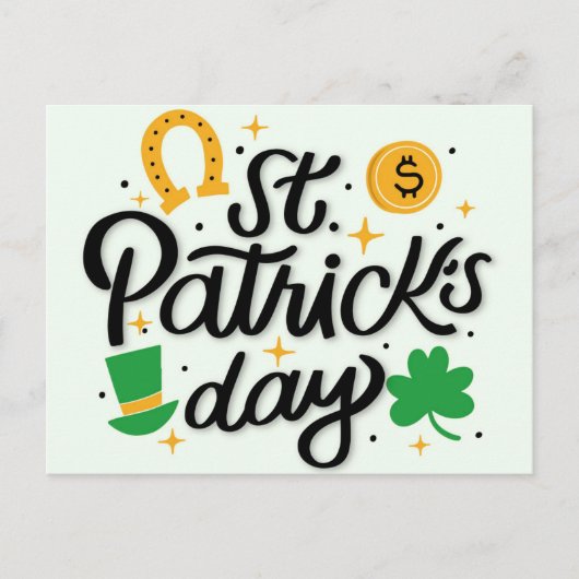 Carte postale Jour de la Saint Patrick (Devant)