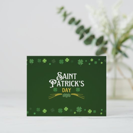 Carte Postale Jour de la Saint Patrick (Debout devant)
