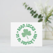 Carte Postale Jour de la Saint Patrick Anniversaire (Debout devant)