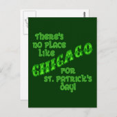 CARTE POSTALE JOUR DE LA SAINT PATRICK CHICAGO (Devant / Derrière)