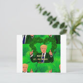 Carte Postale Jour de la Saint Patrick donald trump (Debout devant)