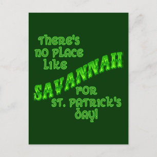 Carte Postale Jour de la Saint Patrick SAVANNAH