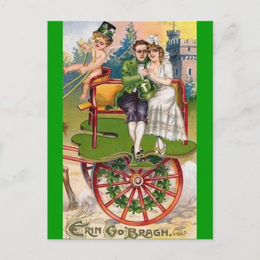 Carte Postale Jour de la Saint Patrick vintage (Devant)