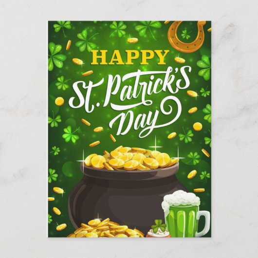 Carte Postale Jour de la St Patrick (Devant)